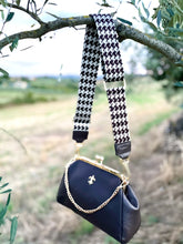 Load image into Gallery viewer, TOTUM Mini Virgina (Dark Chocolate Color) & TOTUM "Hound Tooth" Shoulder Strap