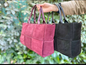 Totum "Weaving Suede Michelangelo" Large Tote Bag