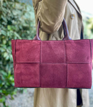 Load image into Gallery viewer, Totum &quot;Weaving Suede Michelangelo&quot; Large Tote Bag
