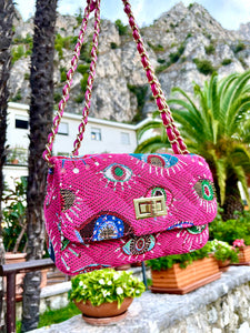 TOTUM New American Vintage "Cat's Eye" minichain Shoulder Bag