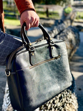 Load image into Gallery viewer, &quot;Chianti Lui Uno&quot; Large Briefcase (made with Tuscan Vegetable Leather)
