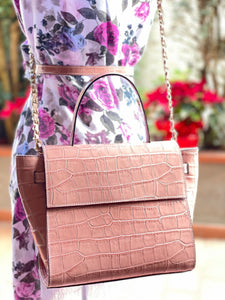 TOTUM "Q" Bag (Salmon Pink Pastel Color)