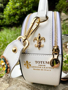 TOTUM "Boboli Triple White VGCB" Shoulder Strap & "Miss O" Bag