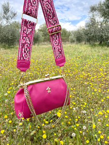 TOTUM Fucsia "Mini Virgina" Bag & TOTUM Cloth Shoulder Strap