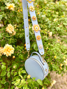 TOTUM "Boboli Boutique Flower" Shoulder Strap & "Miss O" Bag (Light Blue Color)
